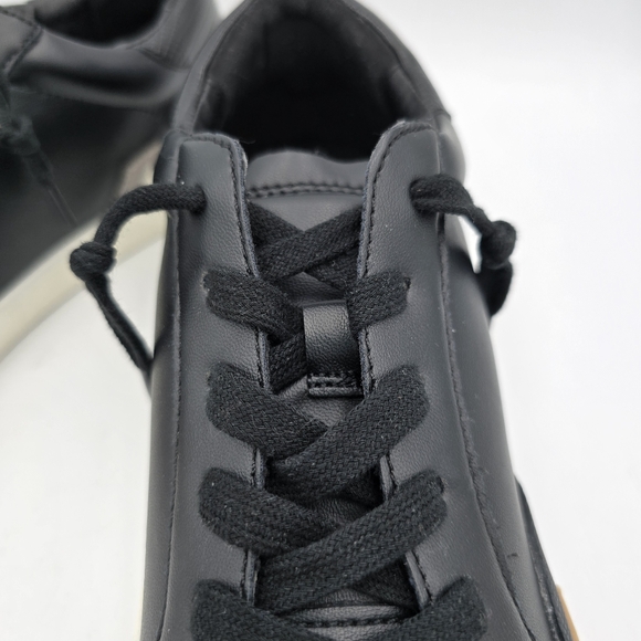 NWOT DV Dolce Vita Harryson Lace-Up Sneakers, Black/White/Tan, Women's Size 8.5 - Picture 4 of 13